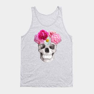 Flowered skull Tank Top